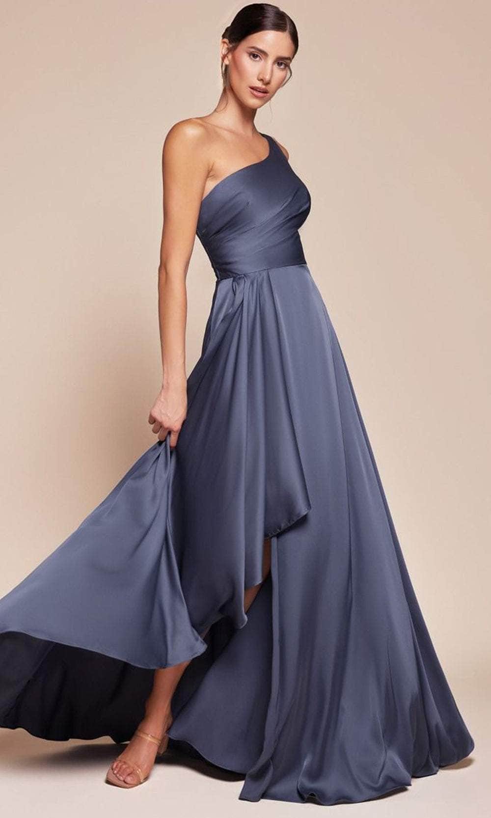 Long Gown with Asymmetrical Hem