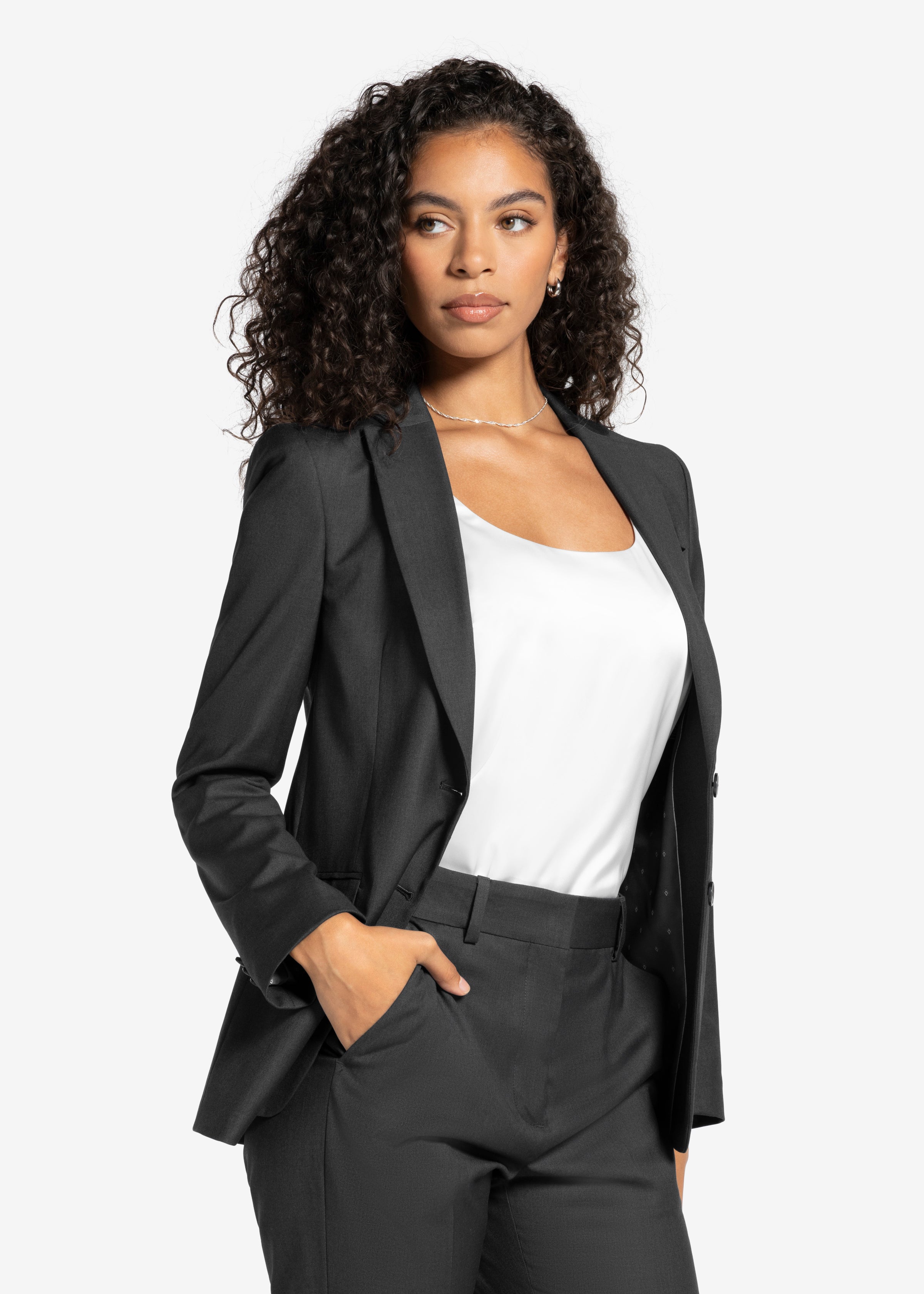 Women's Charcoal Suit Jacket