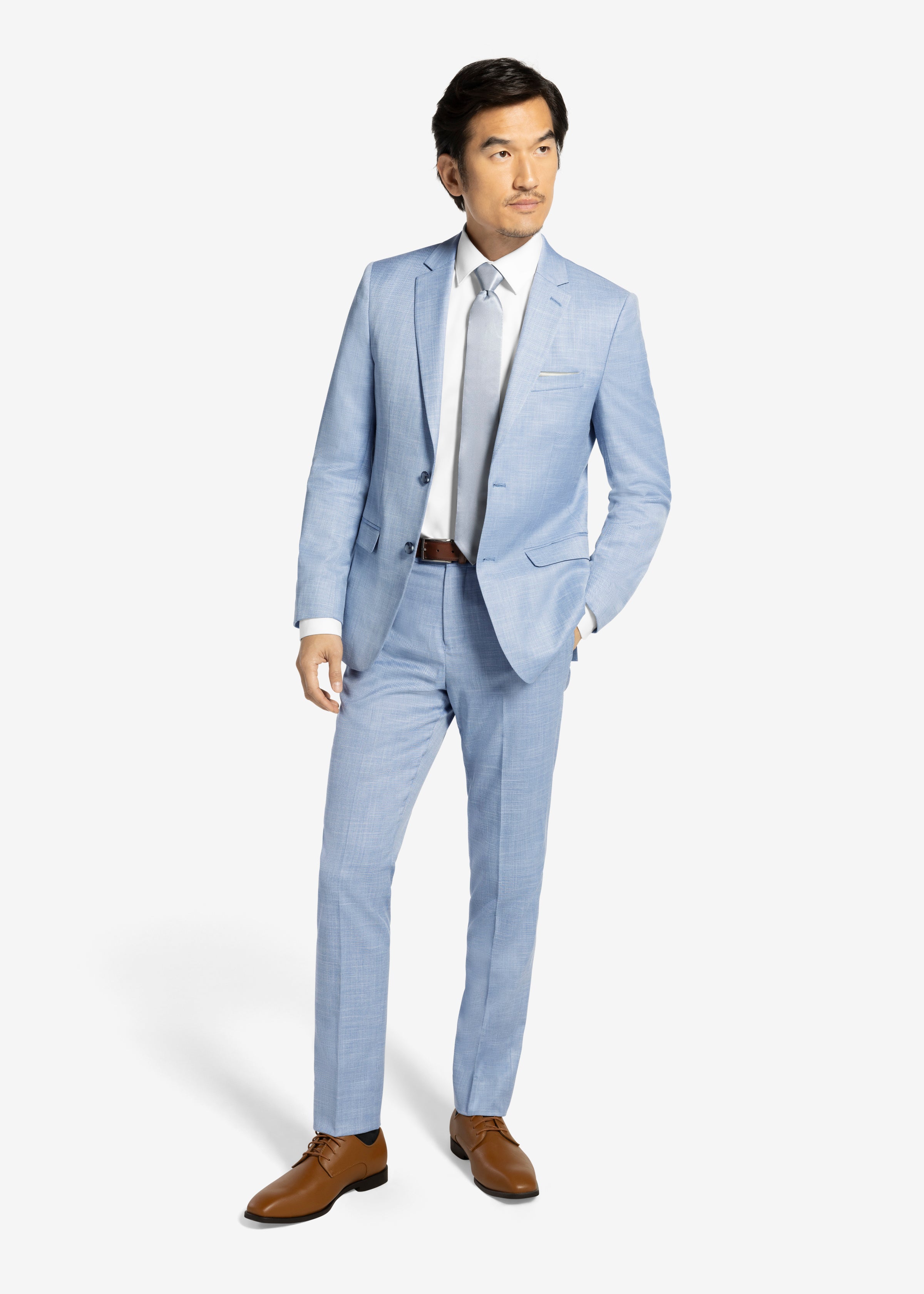 Oxford Blue Suit Pants