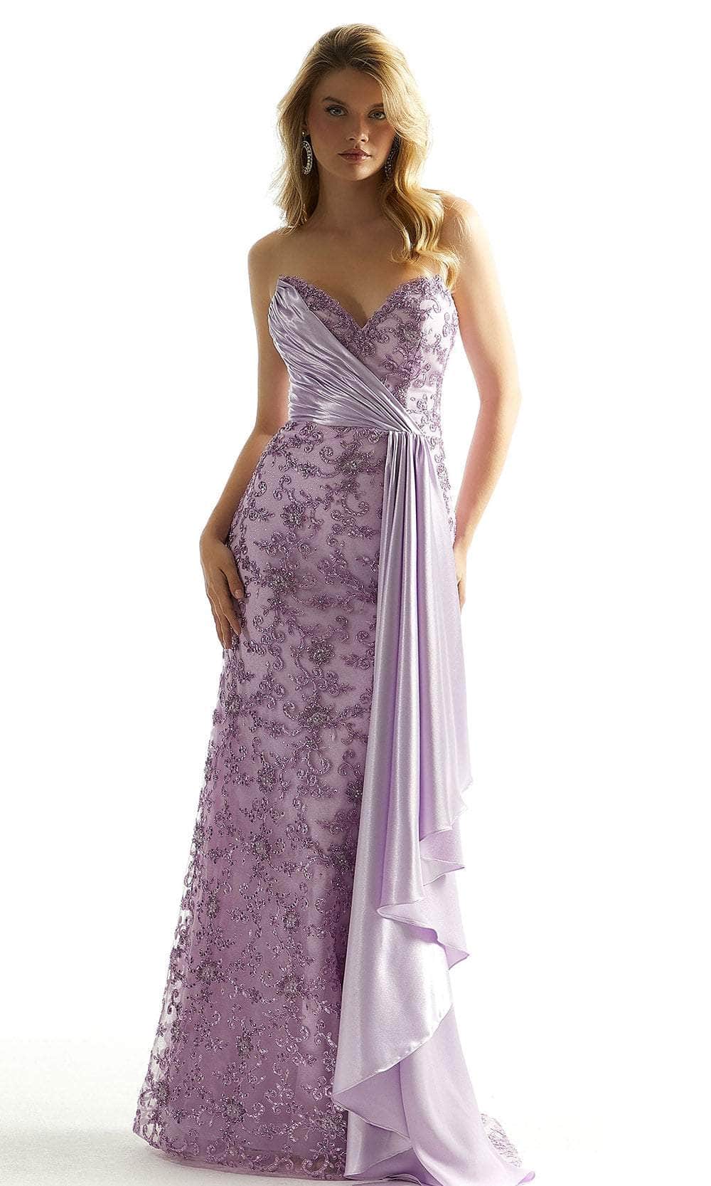 Mori Lee 49082 - Strapless Sweetheart Neck Prom Gown