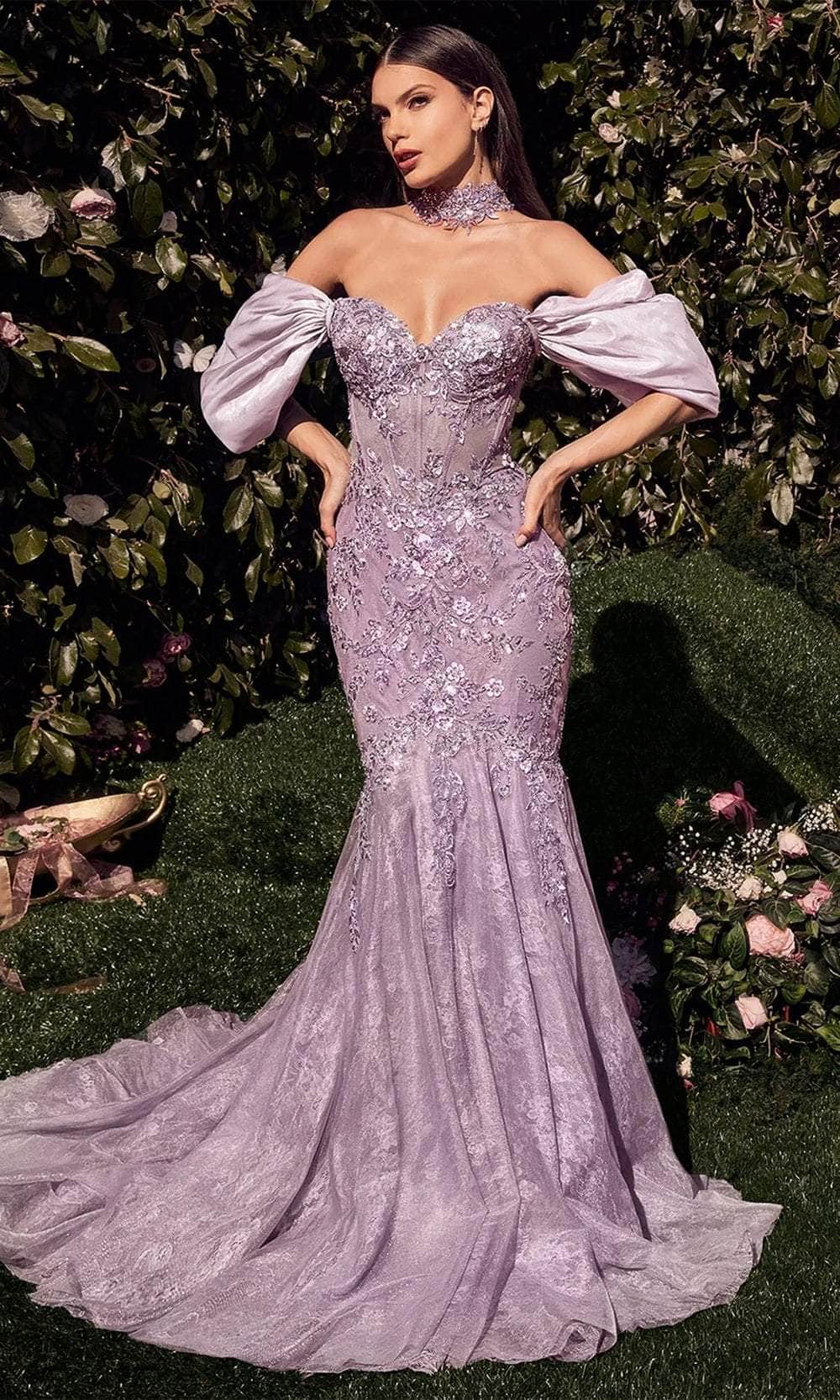 Andrea and Leo A1354 - Draped Sleeve Evening Gown