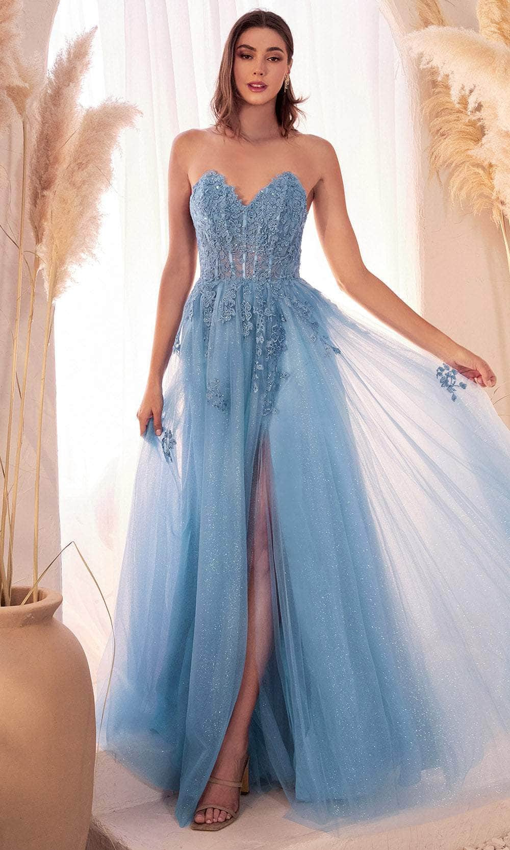 Cinderella Divine C148 - Embroidered A-line Dress