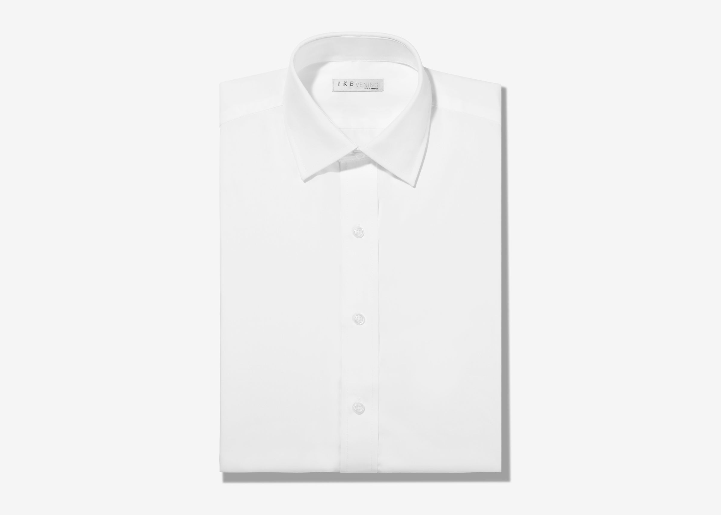 White Cotton French Cuff Shirt