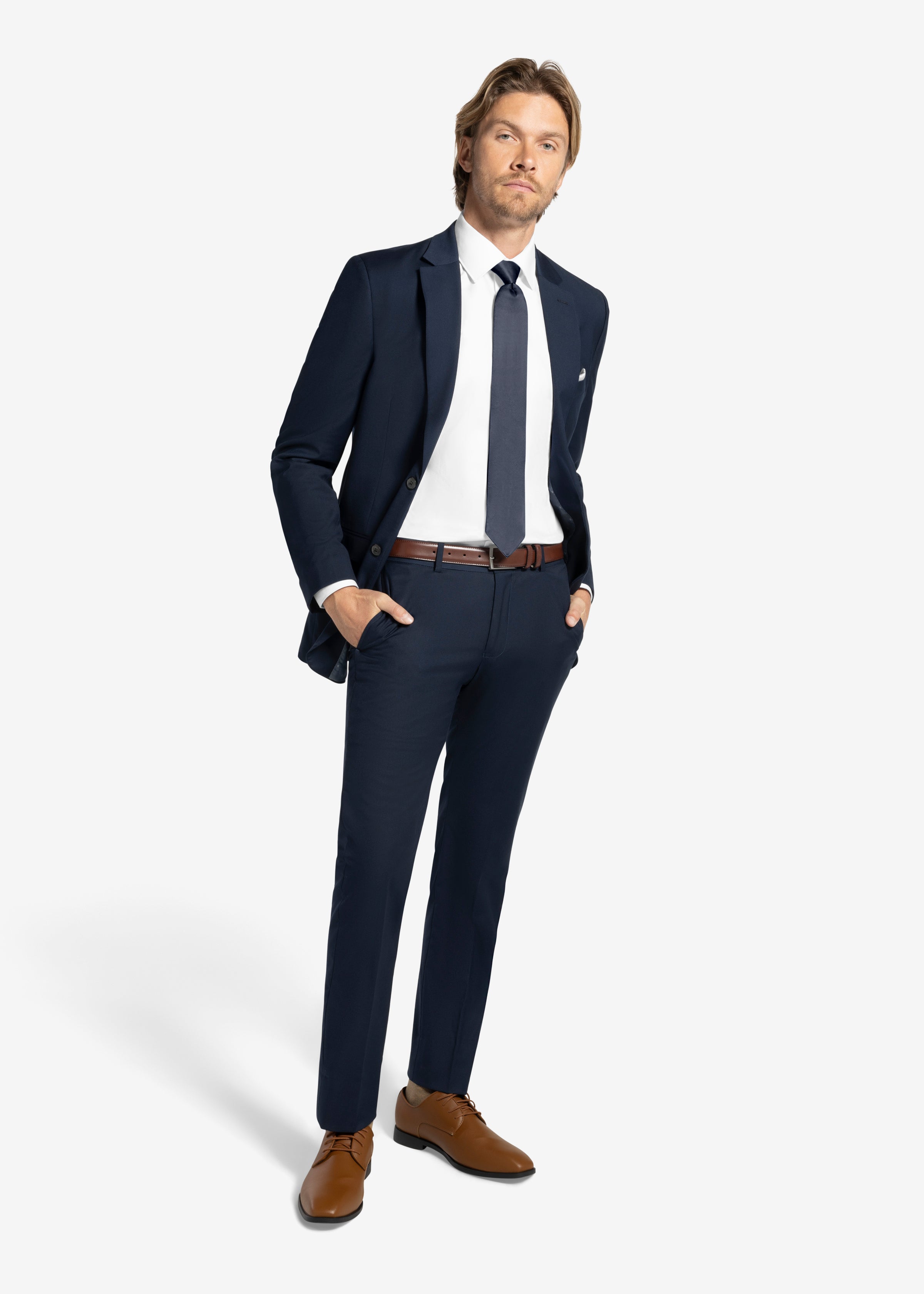 Navy Suit Pants