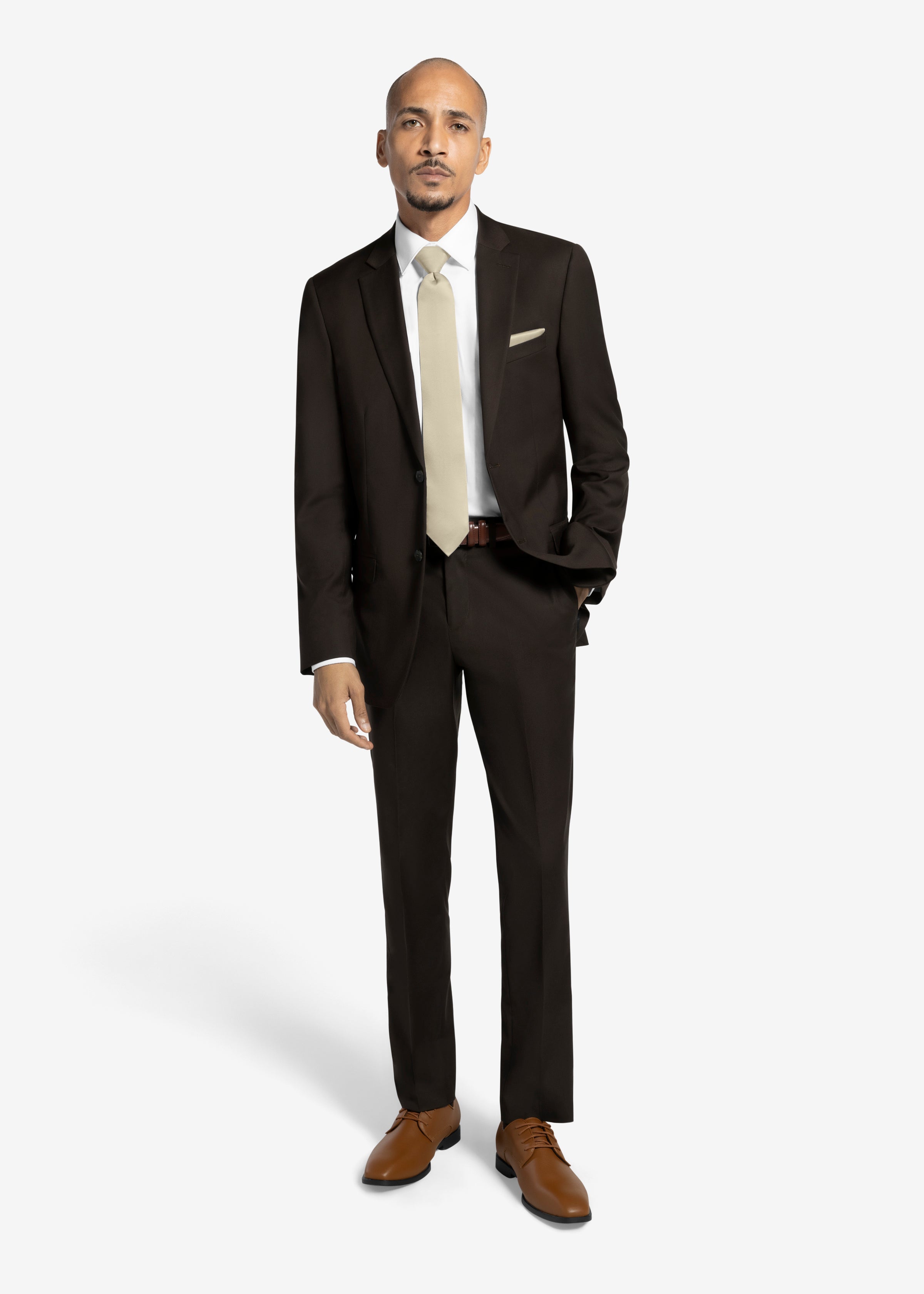 Chocolate Brown Suit Pants