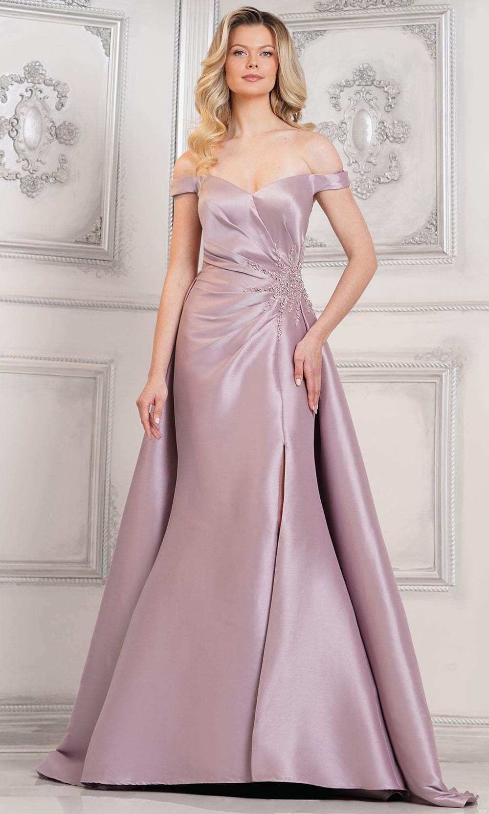 Marsoni by Colors MV1310 - Ruched Bodice Overskirt Formal Gown
