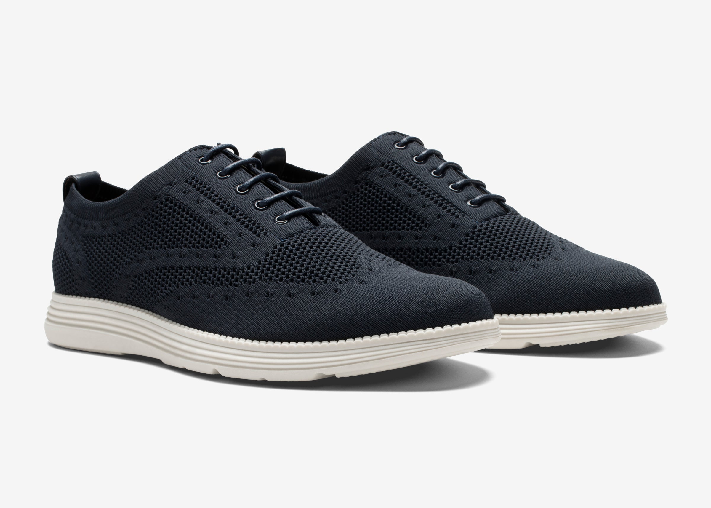 Navy Knit Shoes