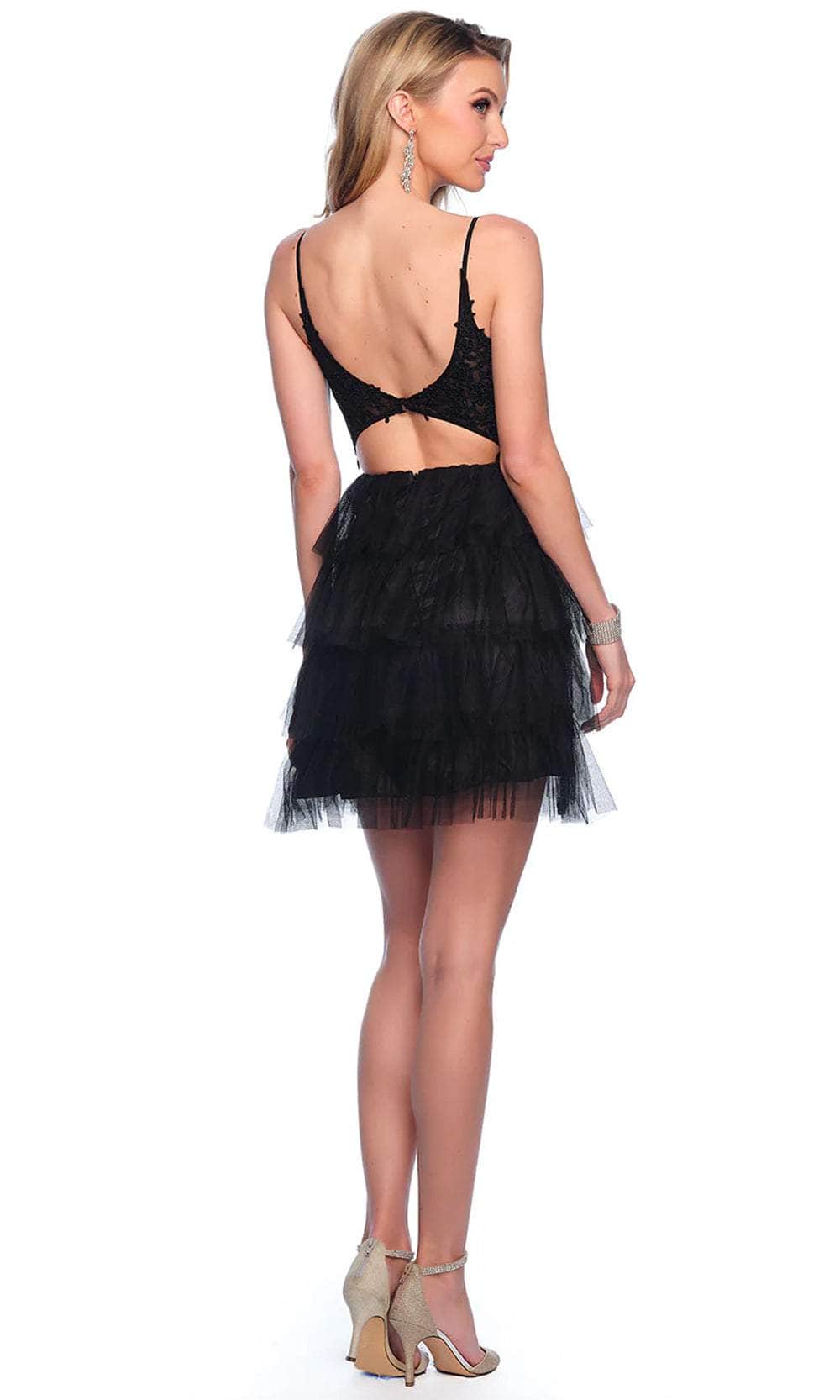 Dave & Johnny 11182 - Embroidered Sweetheart Cocktail Dress