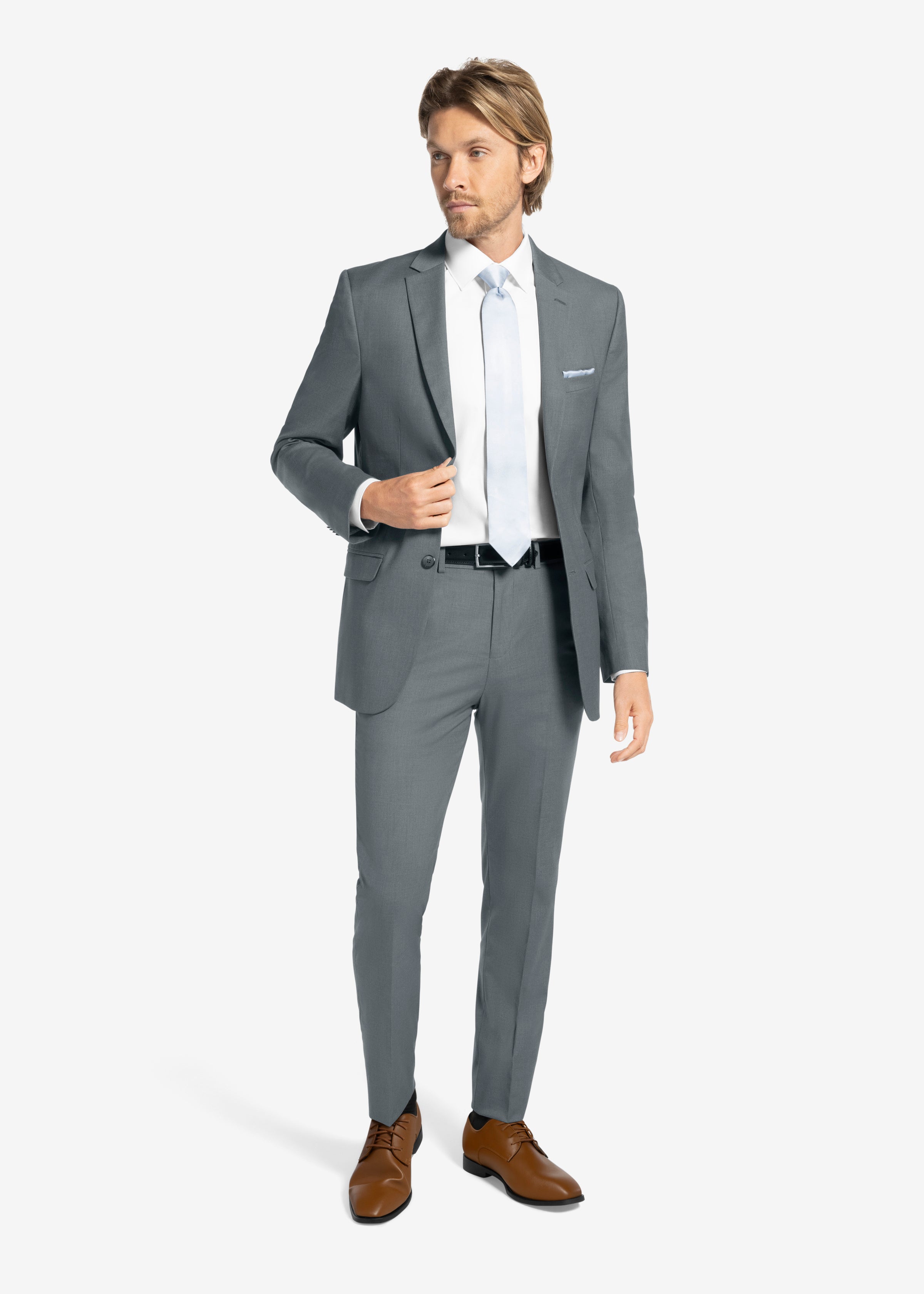 Gray Suit Pants
