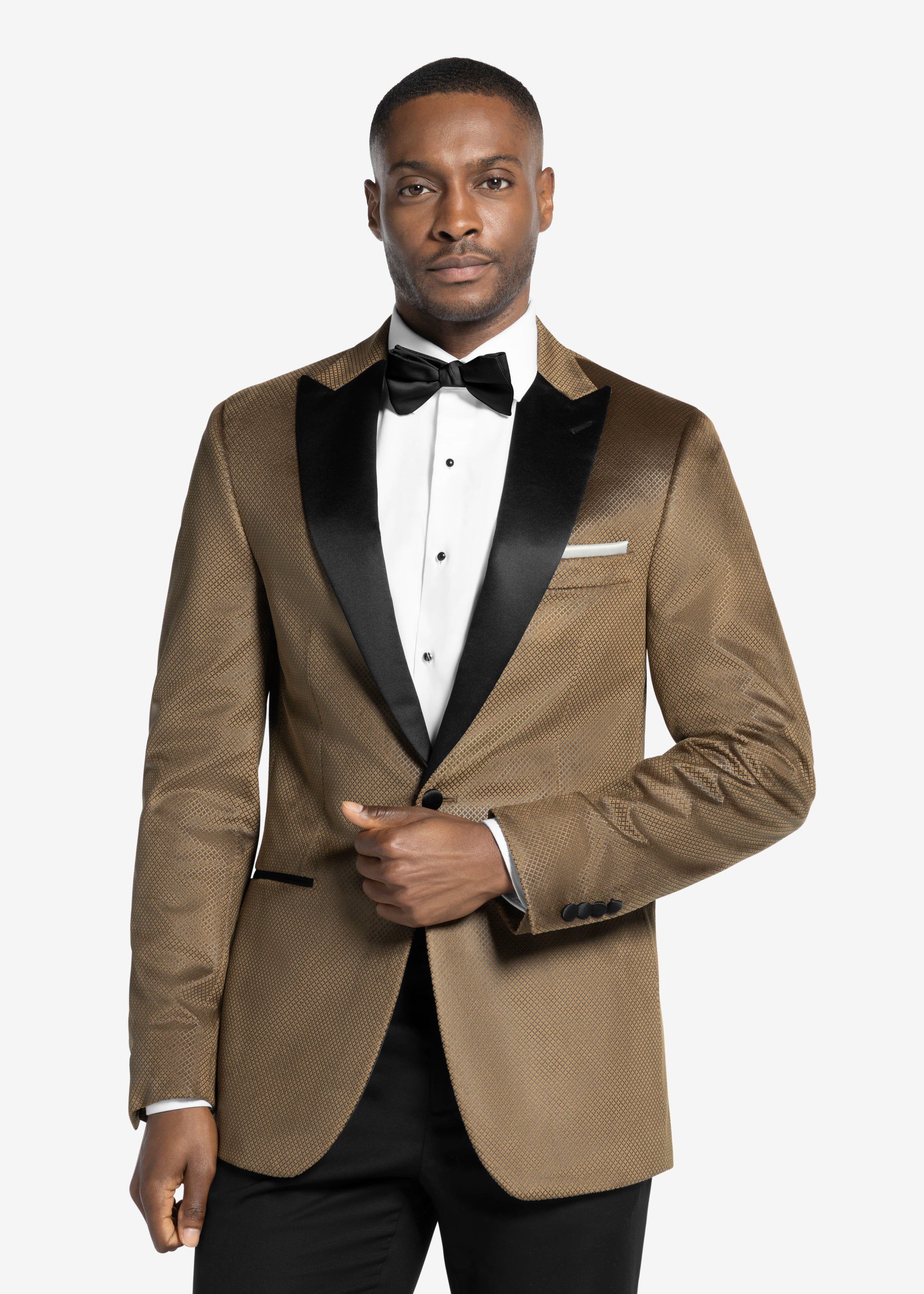 Gold Peak Velvet Tuxedo Jacket