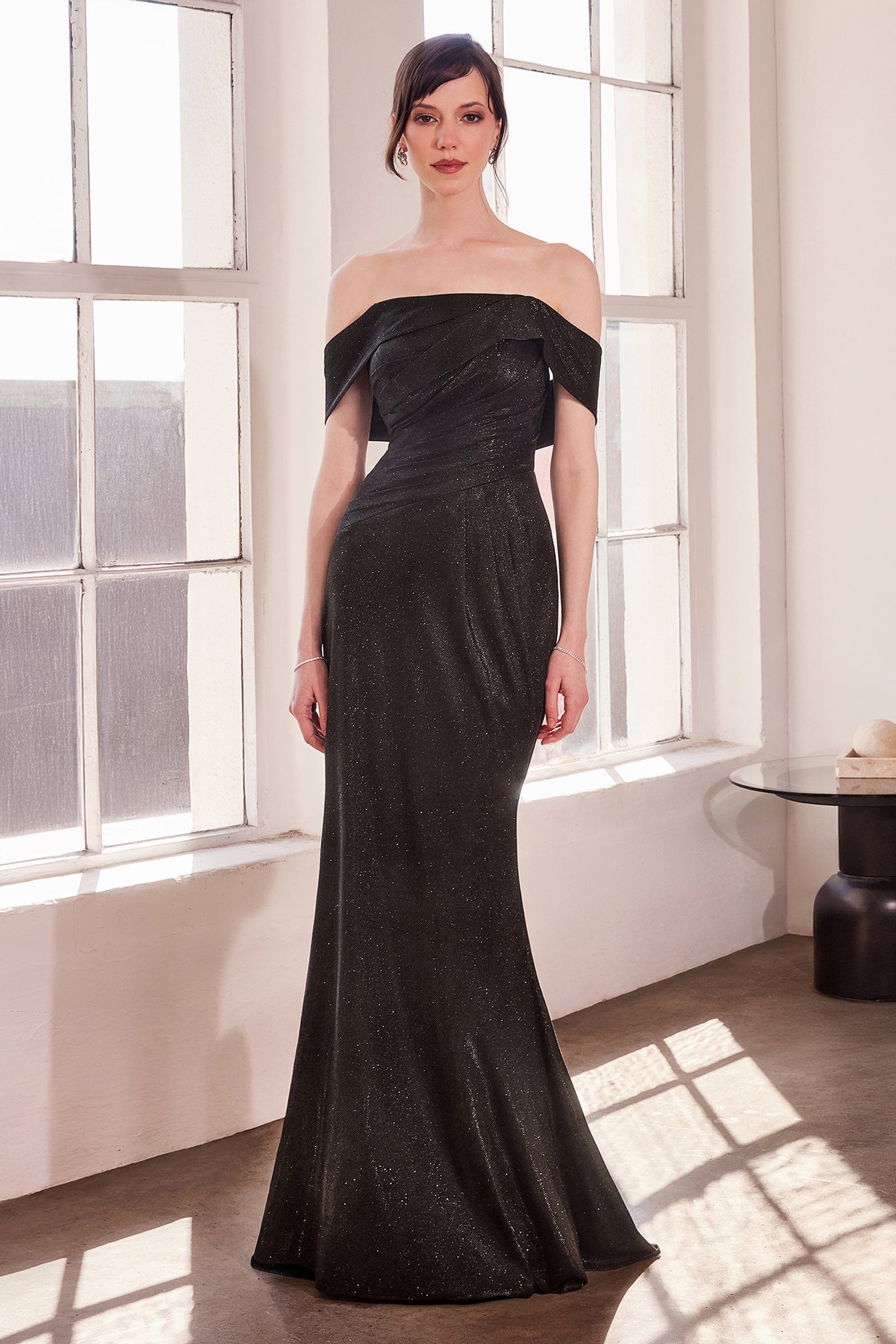 Amoris by Ladivine T603 - Shimmer Off Shoulder Mermaid Gown