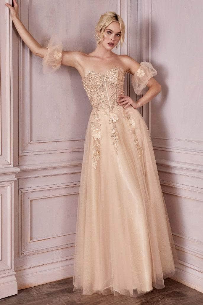 Cinderella Divine CD0191 - Beaded Corset Prom Dress