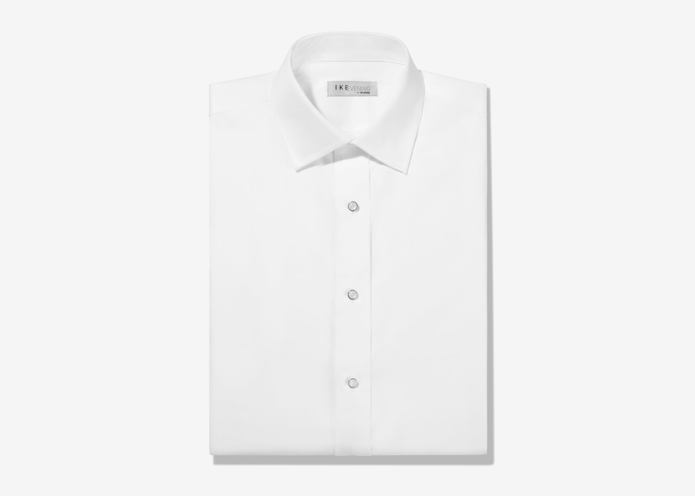 White Twill French Cuff Shirt Large