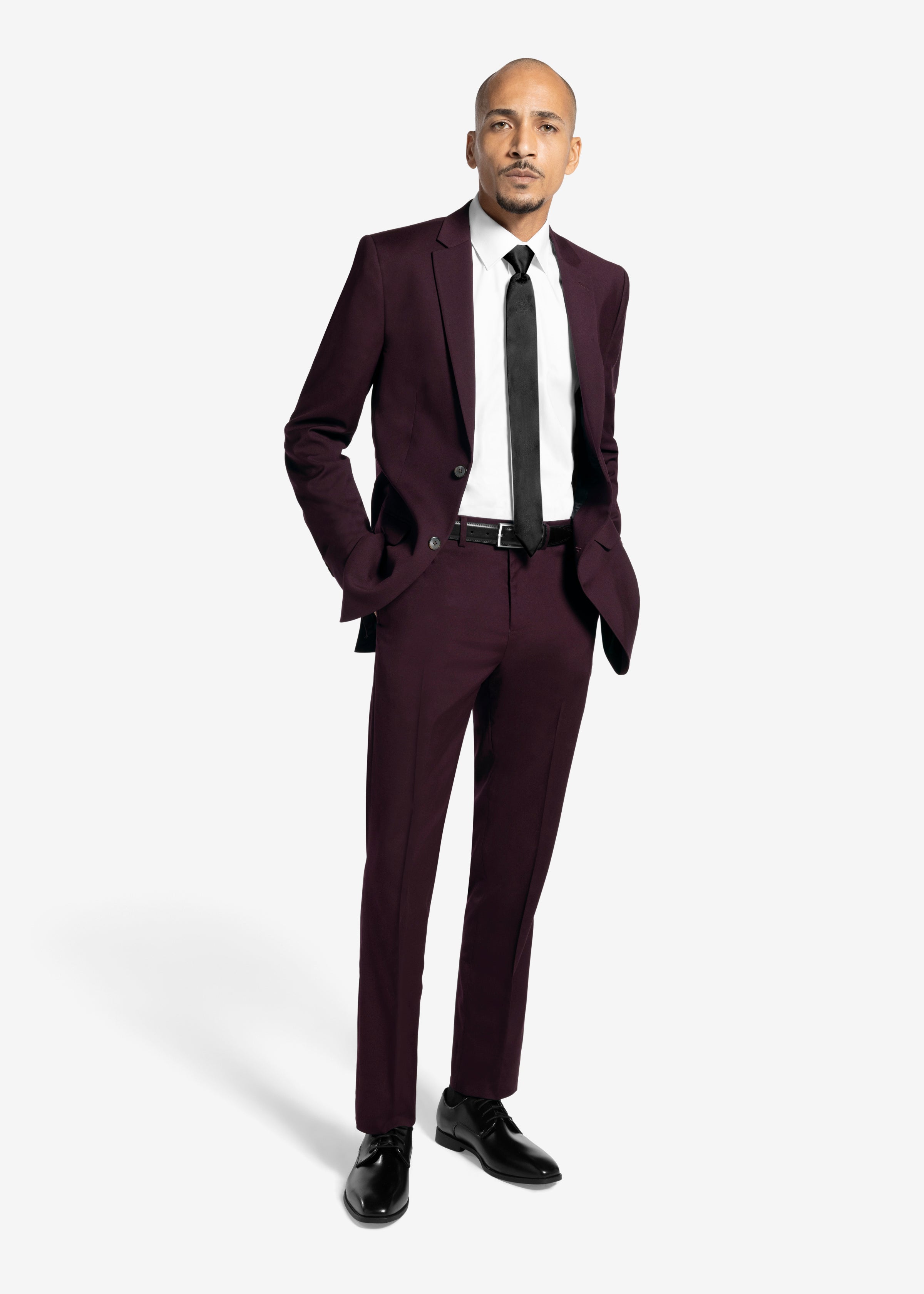 Burgundy Suit Pants