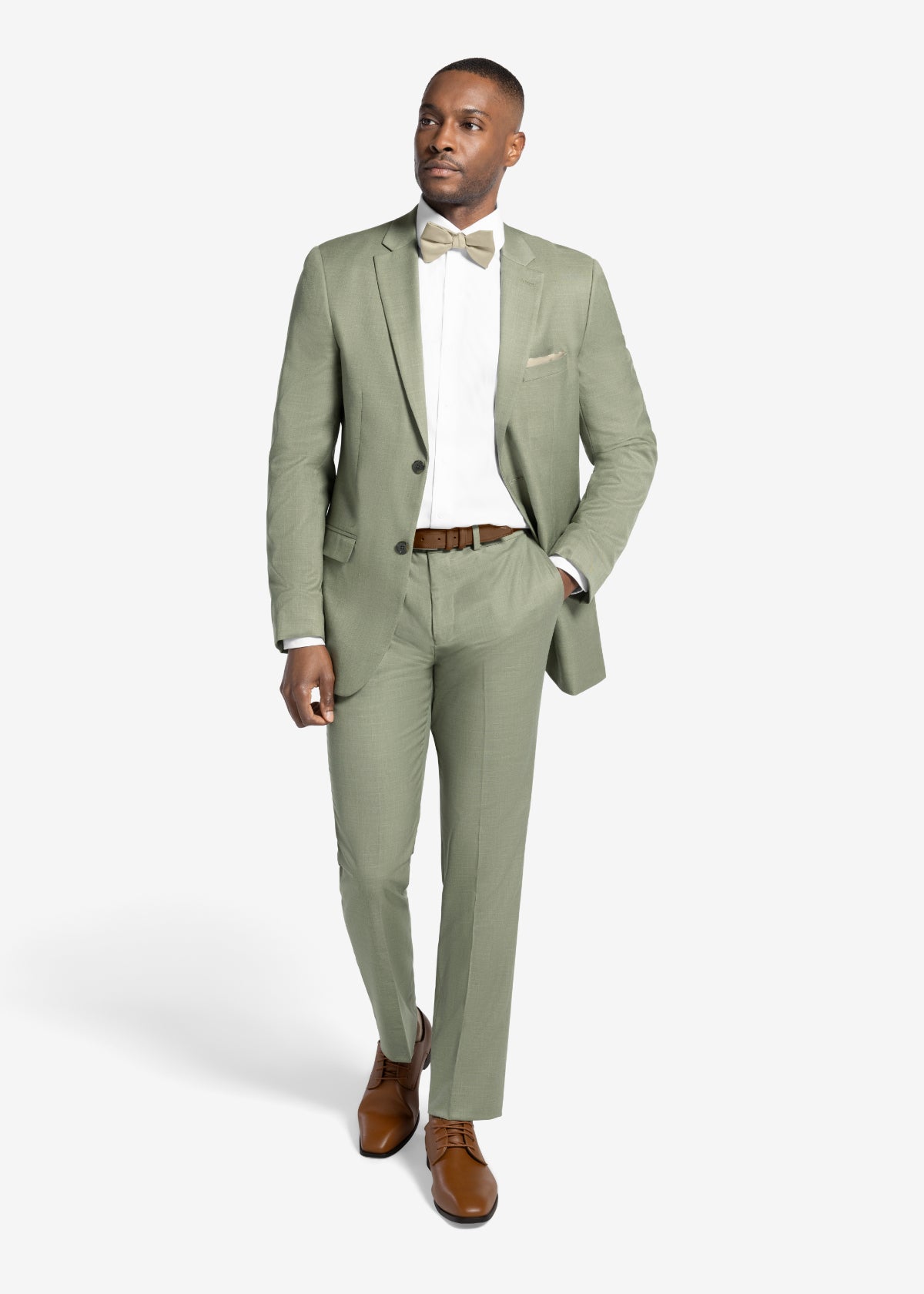 Celadon Green Suit Pants