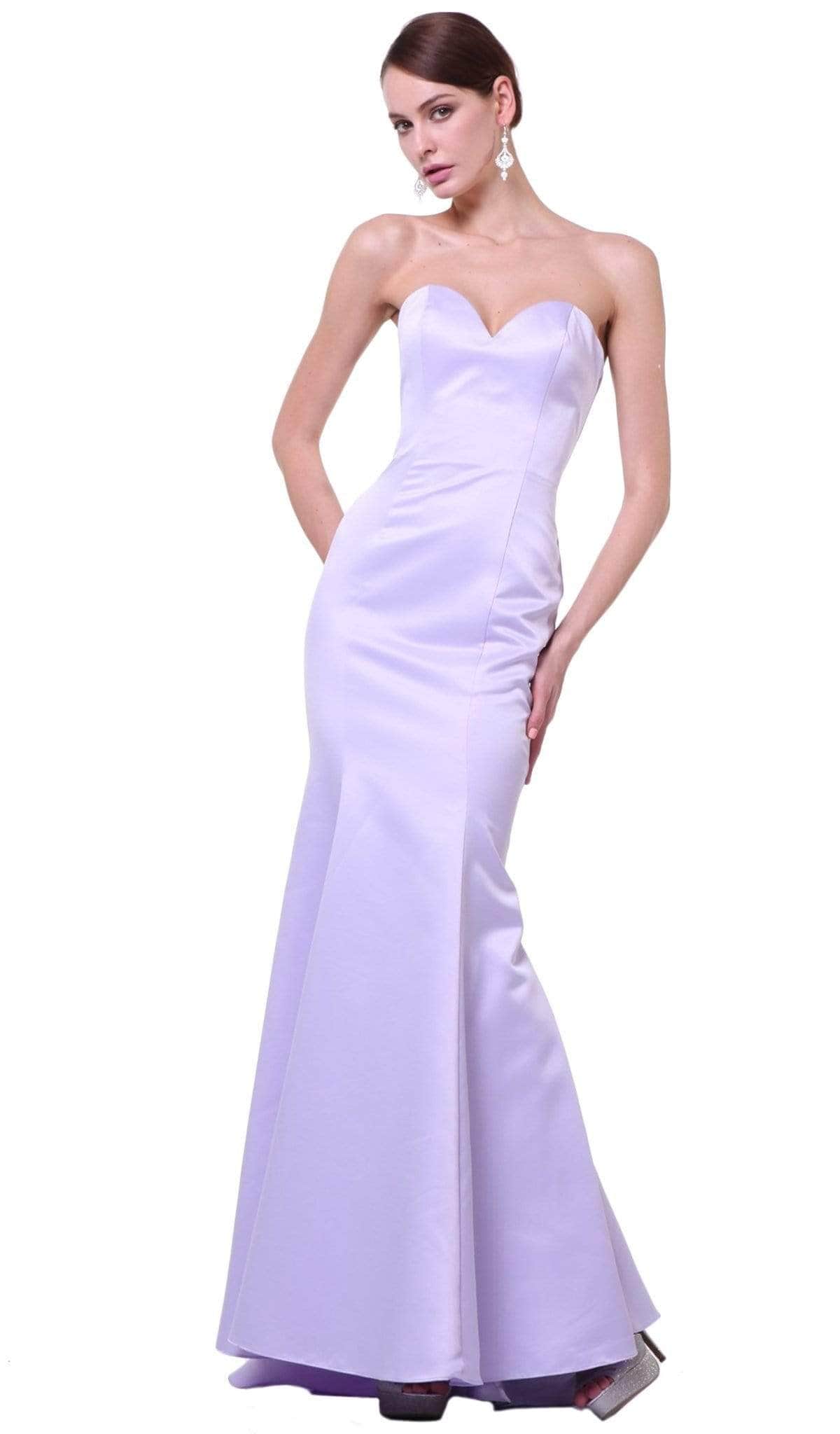 Ladivine 8792 - Sweetheart Satin Trumpet Gown